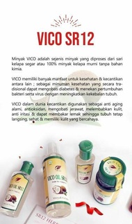BEST SELLER!!! VICO OIL SR 12 SKINCARE Minyak kelapa murni