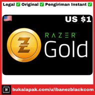 Razer Gold Pin US USD $1 With Serial Number