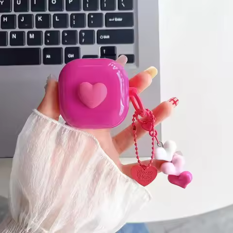 Love Rose Pink for Samsung Galaxy Buds Pro Live 2 Buds2 Pro Cover Protective Shell Shield for Galaxy