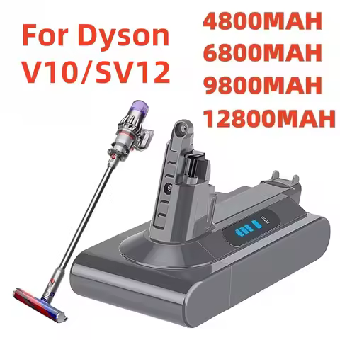Original 25.2V 8000mAh Replacement Battery for Dyson V10 Animal/Absolute/Fluffy for Dyson Cordless V