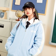 NS76 Autumn Winter Fleece Jacket - Lamb Fleece Zipper Streetwear