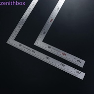 ZENITHBOX​ L Shape Ruler Woodworking Office Metal Stainless Steel Double Sided School Supplies Strai