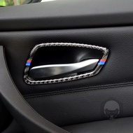 BMW M3 E92 Door Handle Decorative Frame Carbon Fiber 2 Door Interior Stickers 330i 320i 328i Modifie