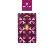 HABIB 1g 999.9 Gold Bar Sirio collection (Purple)