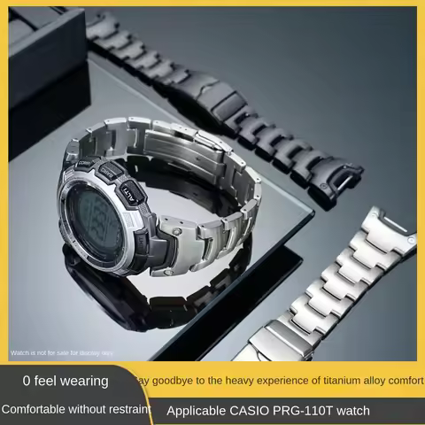 PRG110 Titanium Alloy Lightweight bracelet for Casio PROTREK Mountaineering Watch PRG-110T/Y PRW-130