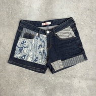 EVISU PATCHWORK HOTPANTS