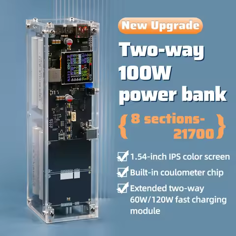 IP5389 21700 40000mah 1.54inch IPS Screen 300W Upgrade 8cell DC LED No Welding Without Battery Phone