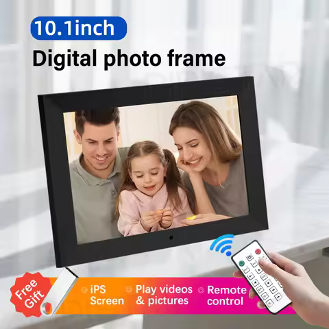 10.1-inch digital photo frame with 1280P resolution touch screen video player electronic album calen