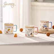 Snoopy史努比 小點心彩釉陶瓷馬克杯490ml任選二入組
