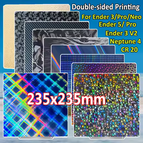 Build Plate Smooth PEO PET Double Sided Print PEI Sheet for Elegoo Neptune 4, Neptune 3 Pro, Ender 3