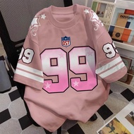 【Free Custom Name & Number】99 Number Oversize Unisex Jersey Tshirt Premium 24s Combed Cotton Distro 