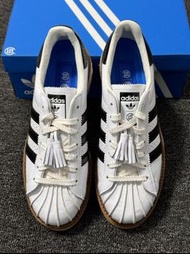 CLOT x adidas originals SUPERSTAR 生活休閒鞋 男女同款 褐色