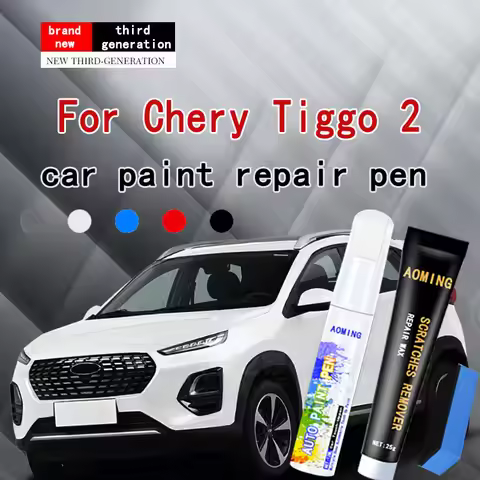 Paint Repair Pen Touch Up Scratch Remover DIY Auto Accessories Black White Blue For Chery Tiggo 2 Ti