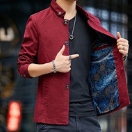 New men's Washed Jacket Men Cotton Fashion Men Casual Jacket Man Clothing Pakaian lelaki.Baru Pria D