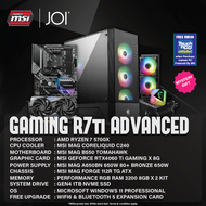 [ Powered by MSI ] JOI Advance R7 RTX4060TI Gaming PC ( RYZEN 7 5700X, 16GB, 1TB, RTX4060TI 8GB, W11P )
