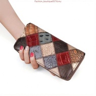 Cobbler Legend Multi Card Purse Cow Leather Zipper Long Wallet Woman Clutch Bag