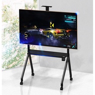 (55-120"/150kg) Beautiful Heavy Duty Portable Mobile TV Trolley Stand Art Stand/Easel Stand Movable