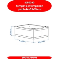Storage case white IK50290 white Storage case 44x55x19 cm