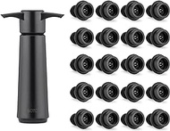 WOTOR Wine Saver with 20 Vacuum Stoppers, Wine Stopper, Reusable Bottle Sealer Keeps Wine Fresh (Wine Pump + 20 stoppers)