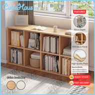 Cutiehaus 90CM/120CM Bookshelf Storage Cabinet Wooden Multipurpose Rack Rak Buku Display Cabinet Liv