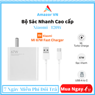 Bộ Sạc Nhanh Xiaomi 67W Bộ Sạc Xiaomi 67w Củ Với Cáp Sạc Nhanh Type-C Cap A6 Sạc Nhanh Không Nón