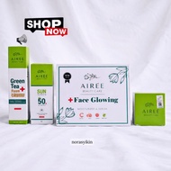 Airee Beauty Produk - Face Glowing  Cleanser Sunscreen Night Cream Krim Malam Sabun Bibi