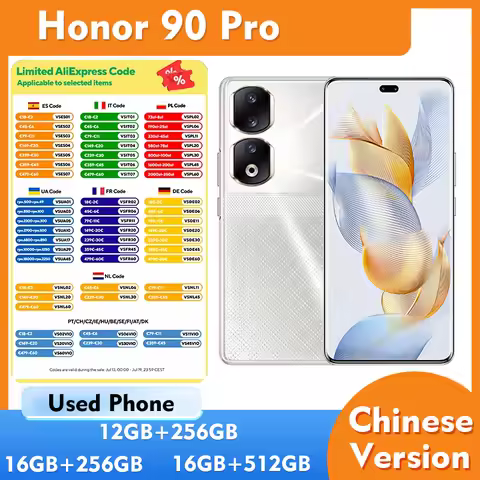 Honor 90 Pro 5G 6.78inches 2700x1224px 200MP main camera 5000mAh Android Used Phone