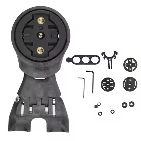 Bike Handlebar Stem Computer Mount Support for Garmin Bryton Wahoo Giant with Light Camera Bicycle M