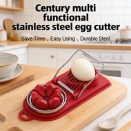 Century egg cutter manual stainless steel slicing tools cutting egg multifunctional household