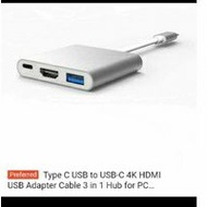 Type C to USB/HDMI/Type C multi adaptor