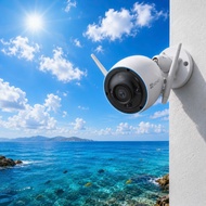 Outdoor wifi AI Camera detects human shape, Ezviz H3C H3 3MP (genuine)