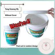 Tong Kosong Cat Plastic 18Liter &amp; 20Liter | Empty Plastic Paint Pail &amp; Bucket | 空桶 | Plastic Bucket