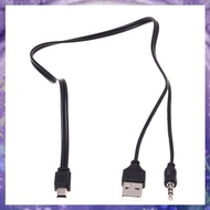 (Y W Z H)3.5mm Aux USB2.0 Male Mini 5 Pin USB Portable Speaker Audio Cable