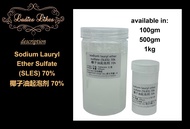 (msia) PENCUCI EJEN - sodium lauryl ether sulfate (SLES) (for personal care product making) 70% 椰子油起