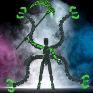 tweettwehhujrf Titan 13 Action Figure 3D Printed T13 Multi-Jointed Movable Robot With Full Articulat
