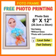 ❤️FREE Printing Photo❤️8R Photo Frame # 8"x12" # Kid Safety