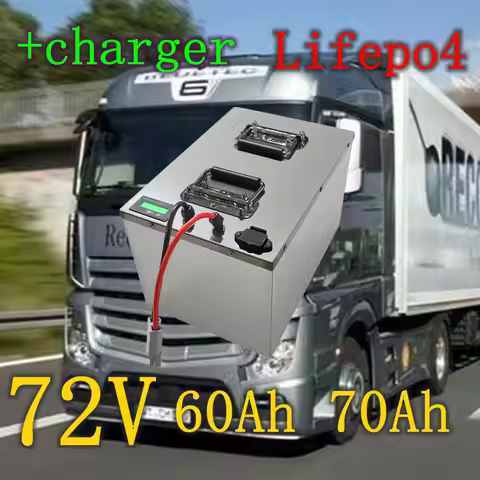 72V 60Ah 70Ah Lithium Lifepo4 Rechargeable Battery Pack Deep Cycle 5000W 14000W With BMS For Motos, 