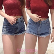 SG🇸🇬GBJ Rip Denim Shorts (Light Blue/Acid Blue) S - XL