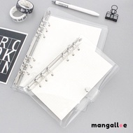 A6/ A5 Binder Notebook Cover Clear Binder Aesthetic Soft PVC Notebook MG