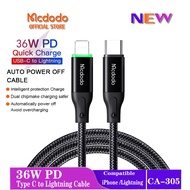 Mcdodo USB Cable PD 36W Fast Charging USB Type C To Lightning Cable Compatible with iPhone 100W USB 