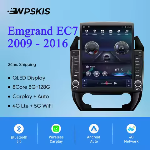 Android 14.0 128G Car Radio Multimedia DVD Player GPS Navi Tape For Geely Emgrand EC7 2009 - 2016 Au