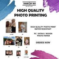 PHOTO PRINTING services for photo album ( CUTE SIZE, 2R ,4R ,8R, A4 SIZE) BY SHADE OF IRIE