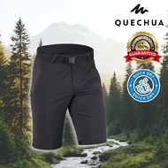 Men's Hiking Shorts Long Style Model MH500 (Black) QUECHUA