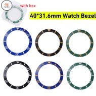 FS 40*31.6mm Watch Bezel Face for Rolex Submariner Ceramic Loop Bezel Insert Ring Mens Watch Replace