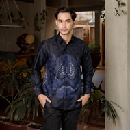 KEMEJA Hadinata Batik Men's Long Shirt with Arjun Anika Lining