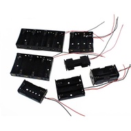 2/3/4/5/6/8xAA Battery Holder Plastic Batteries Box Battery Storage Case W Wire