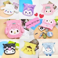 ส่งจากไทย กระเป๋าหูรูด ถุงผ้าหูรูด ผ้านุ่ม ลายการ์ตูน sanrio น่ารัก