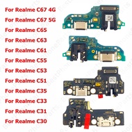 Charging Port For Realme C67 4G 5G C65 C63 C61 C55 C53 C51 C35 C33 C31 C30 Charge Board Usb Connecto