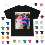 Custom Print Photo Picture Text On A T-Shirt Customized Men'S Personalized