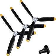 Jenaai 3 Sets RC Plane Propeller 3 Blade Propeller Compatible with F4U 761-8 761-9 761-16 T28 P47 Fi